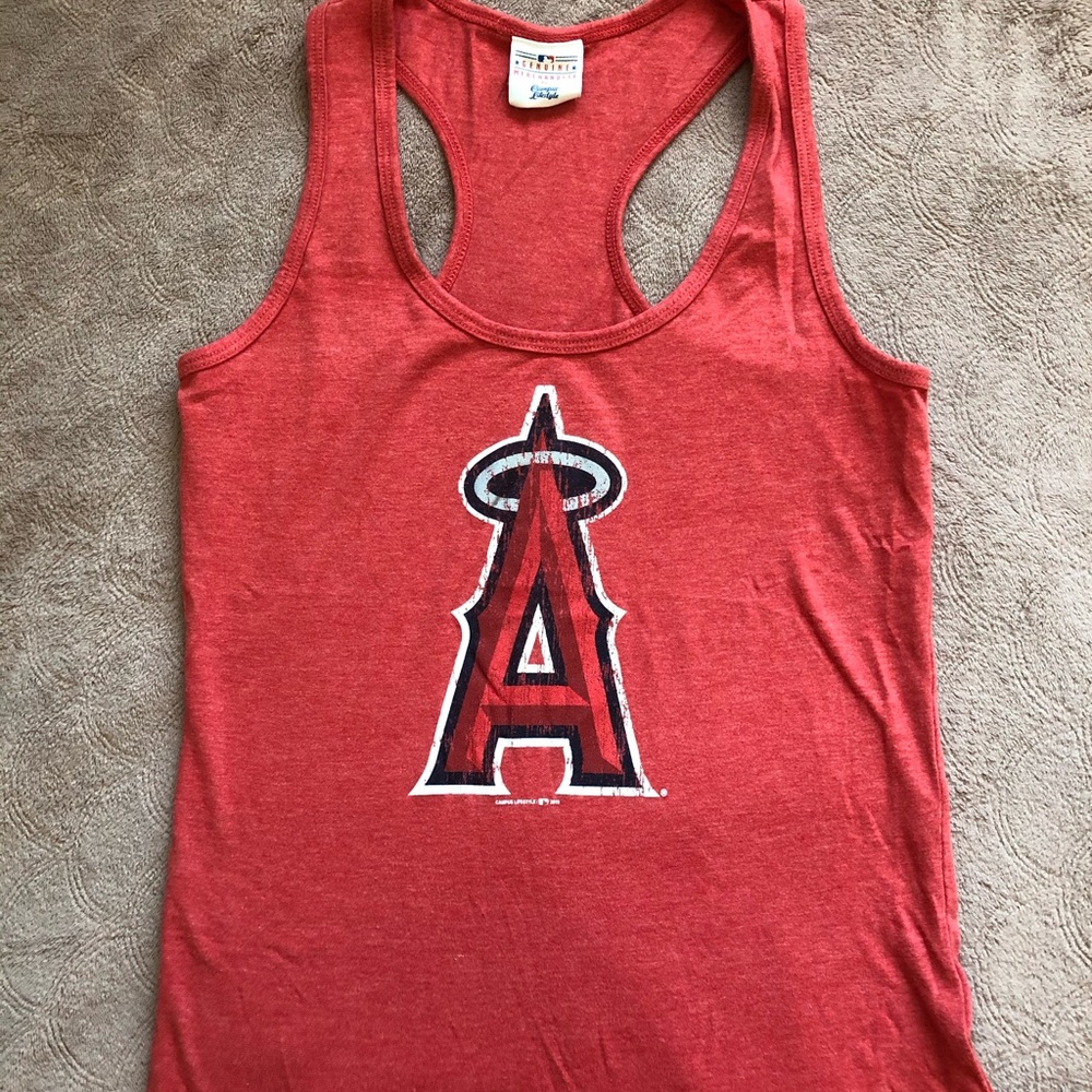 Red Tank Top with Angels Logo